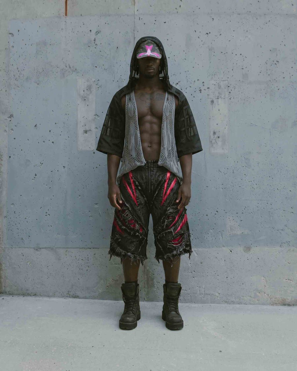 GRYFT RED RUST Series | Distressed Denim Shorts