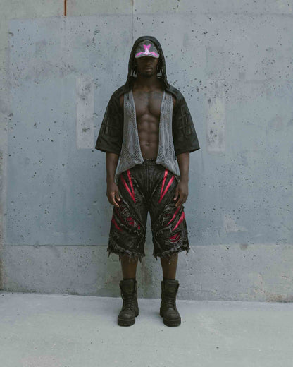 GRYFT RED RUST Series | Distressed Denim Shorts