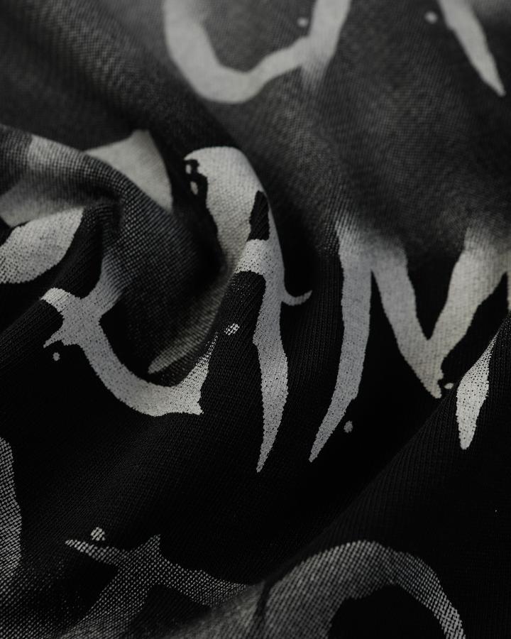 GRYFT Vintage Spray-Painted Letter Graphic Sweatshirt