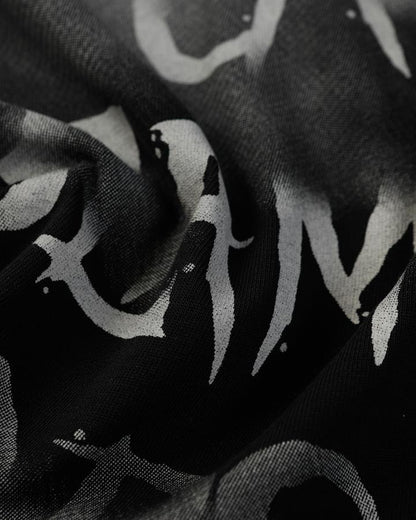 GRYFT Vintage Spray-Painted Letter Graphic Sweatshirt