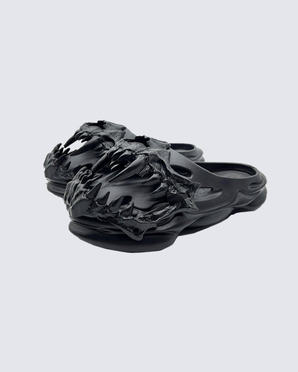 Gothic Dragon Skull EVA Slide Sandals