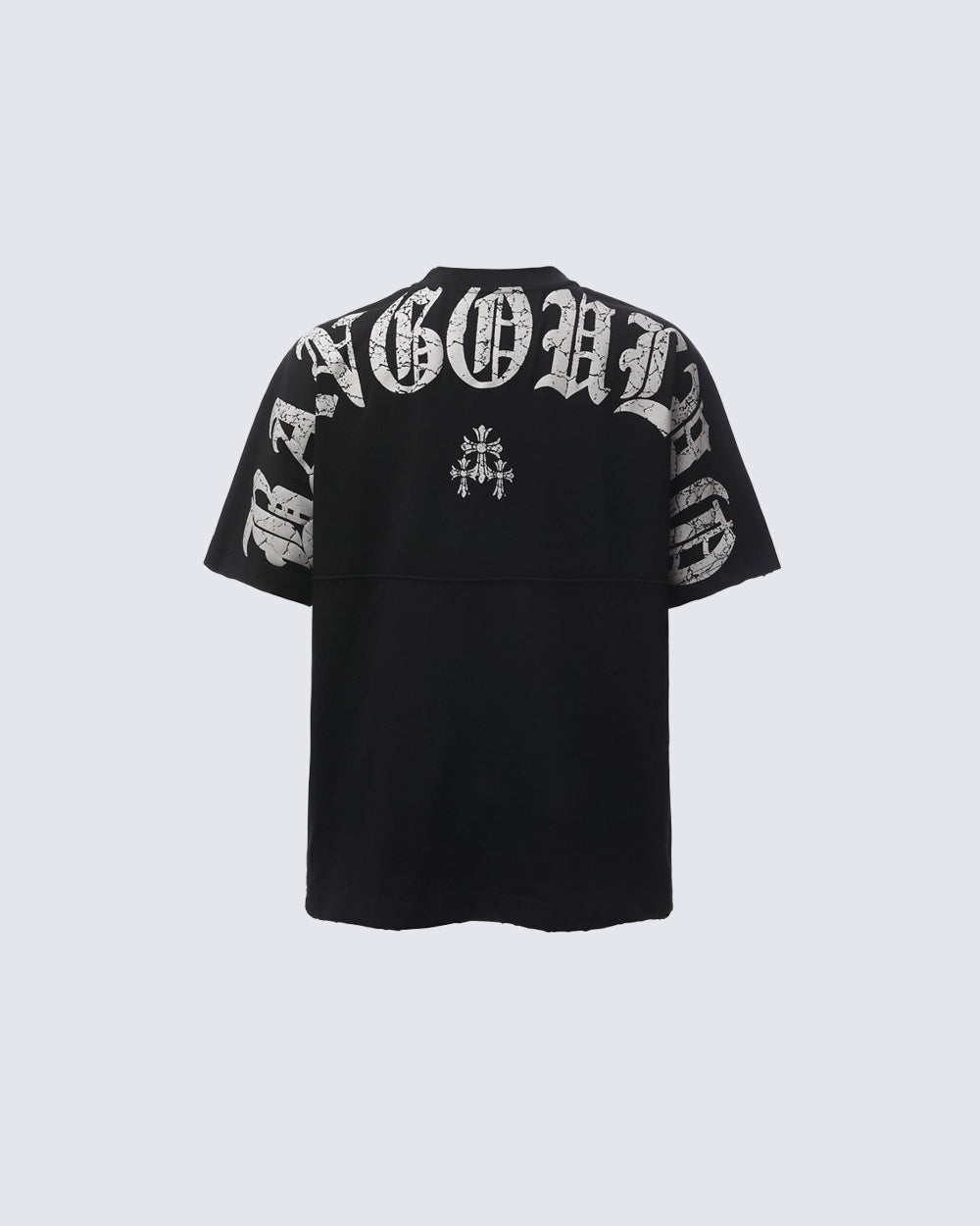 GRYFT Retro Distressed Gothic Letter Graphic T-Shirt