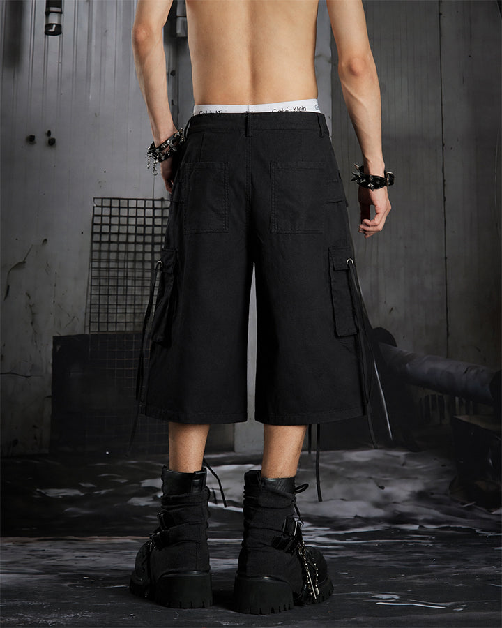 High-Street Drawstring Cargo Shorts