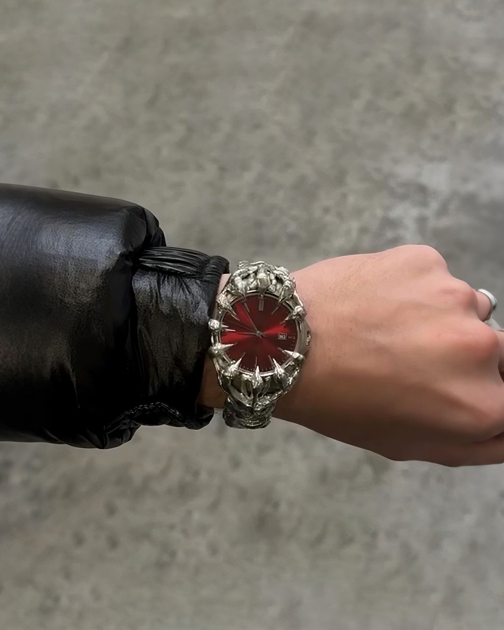 Futuristic Sculptural Metal Watch