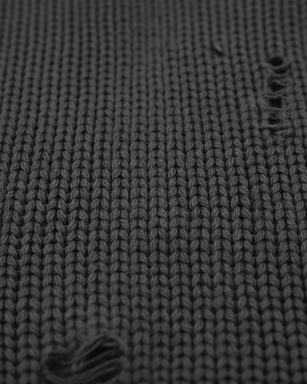 GRYFT Destroyed Knitted Sweater Plush Coat