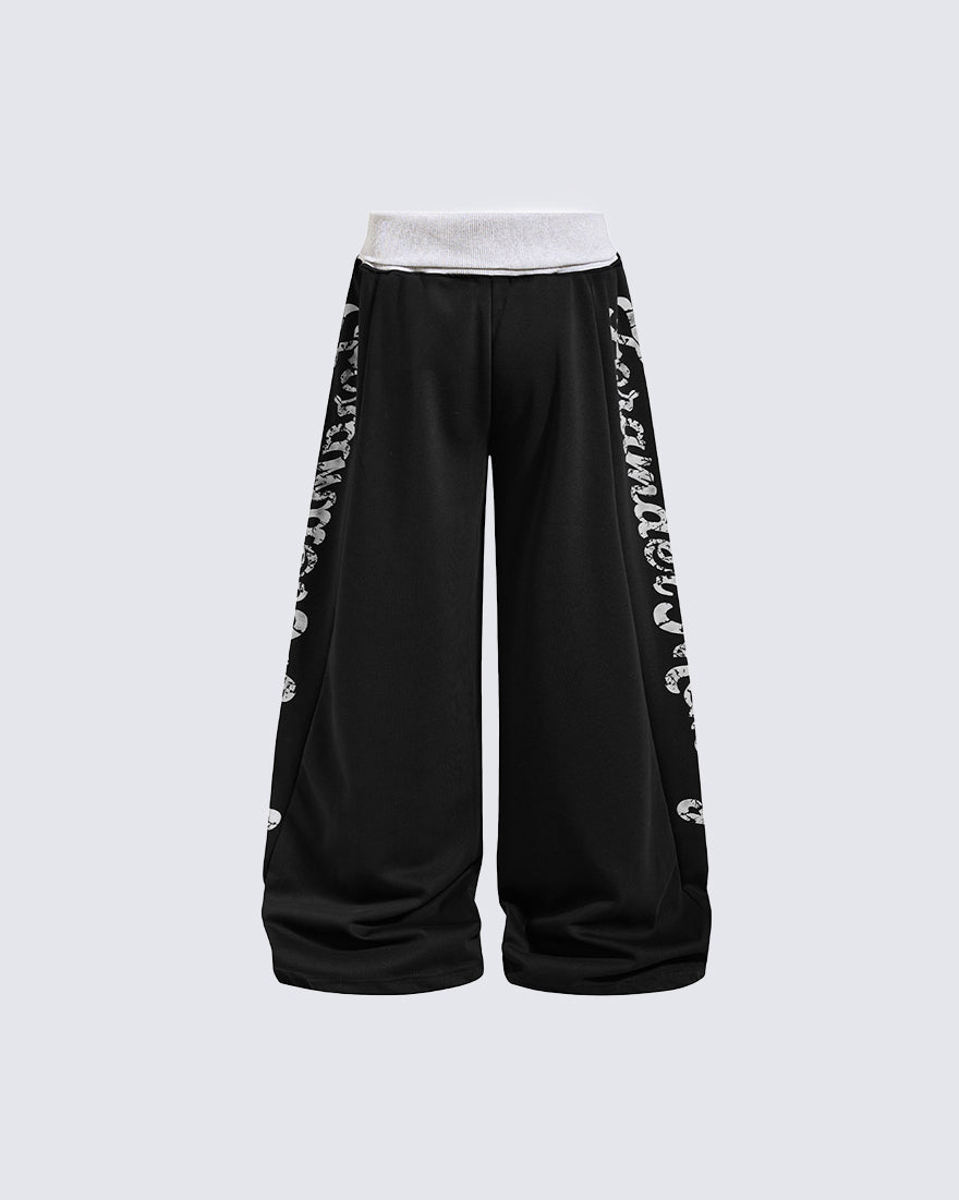 GRYFT American Streetwear Wide Leg Sweatpants