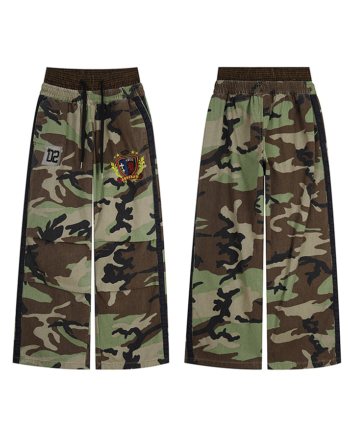 GRYFT Utility Double Waist Camo Cargo Pants