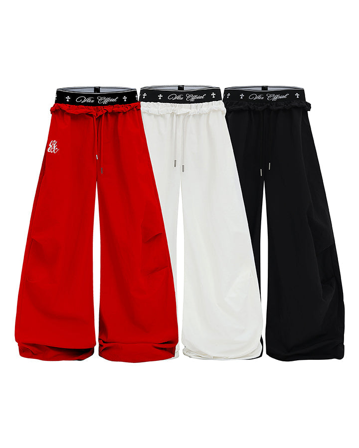 GRYFT Retro Cross-Waistband Parachute Pants
