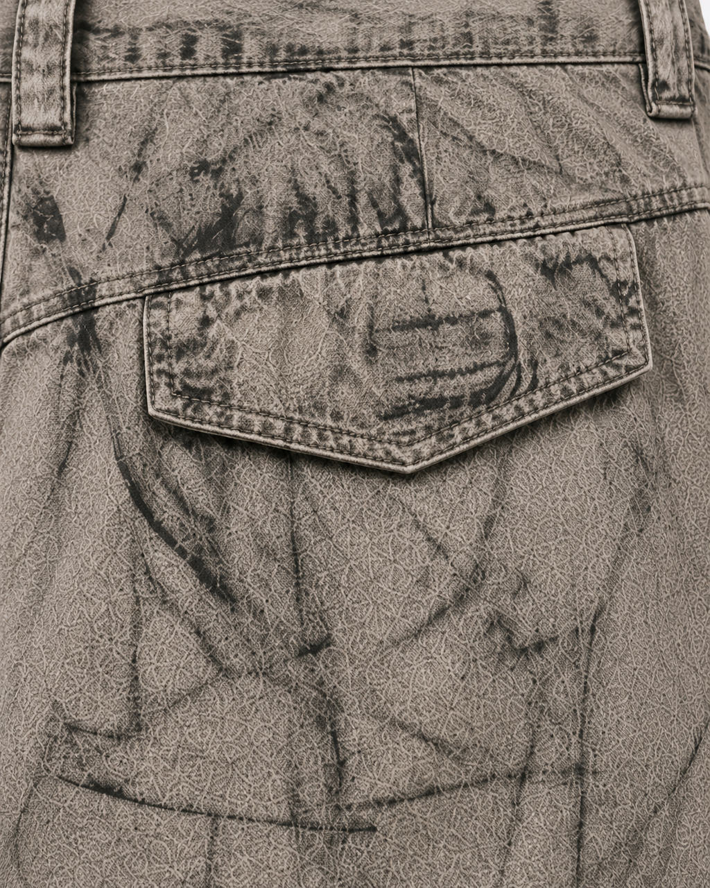 GRYFT Grunge Cargo Shorts