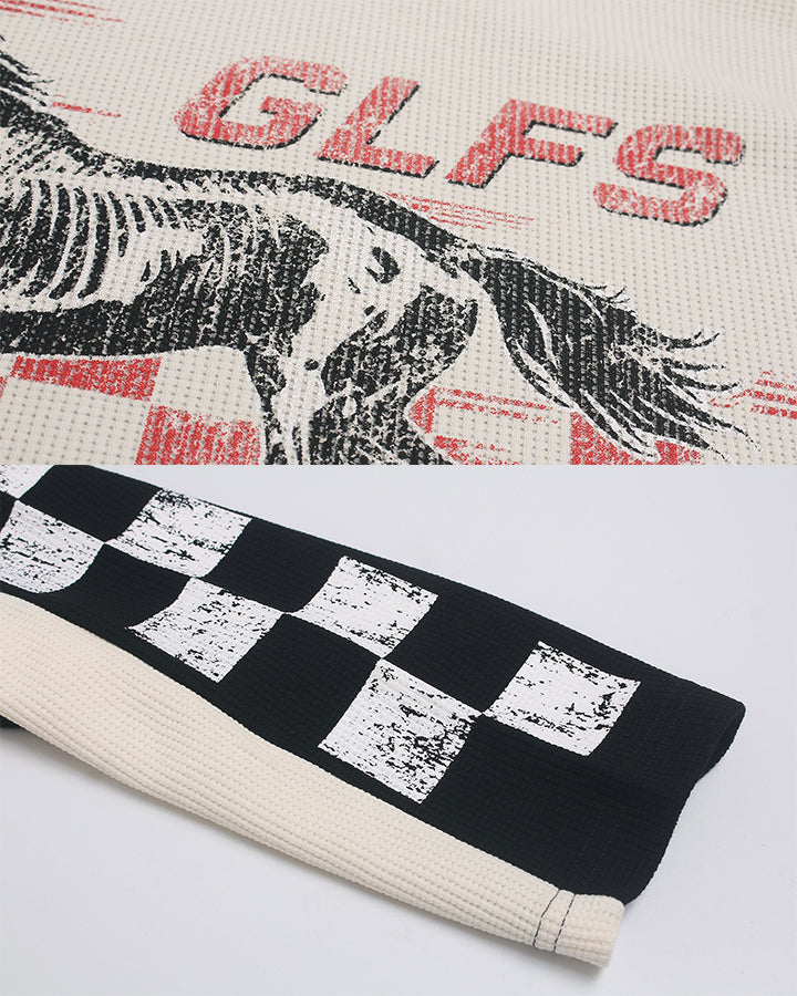 GRYFT Retro Motorcycle Patchwork Tee