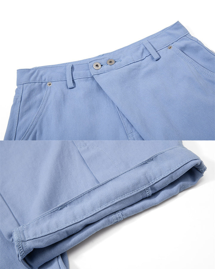 GRYFT Utility Washed Pleated Curve Jeans