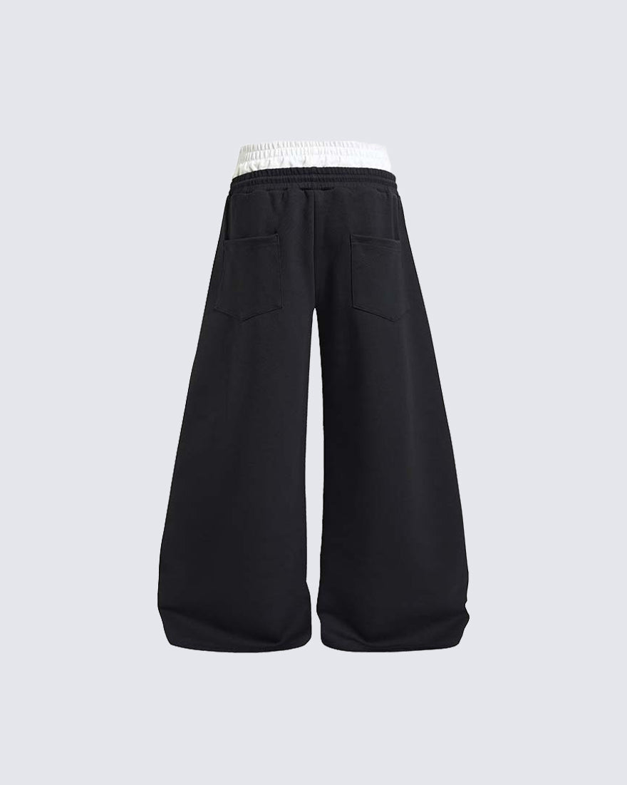 GRYFT Y2K Star Graphic Wide Leg Pants