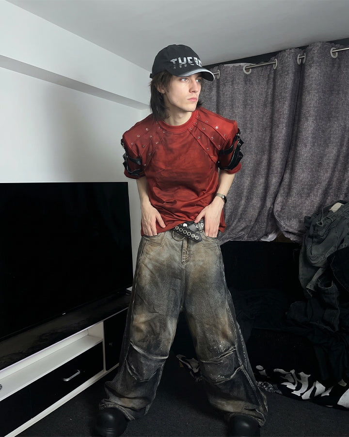 Vintage Rivet Short Sleeve T-Shirt
