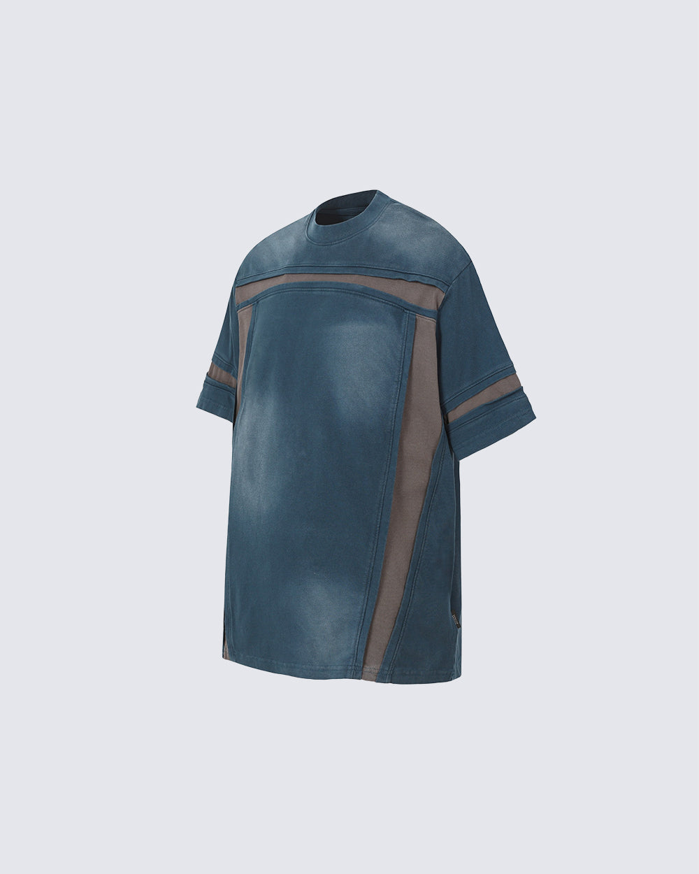 American Utility Contrast Panel Boxy New Tee