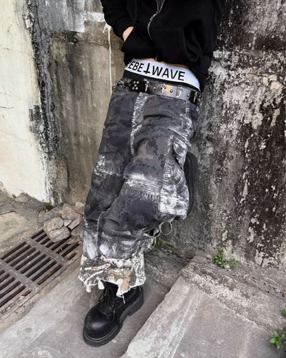 GRYFT Grunge Layered Shorts