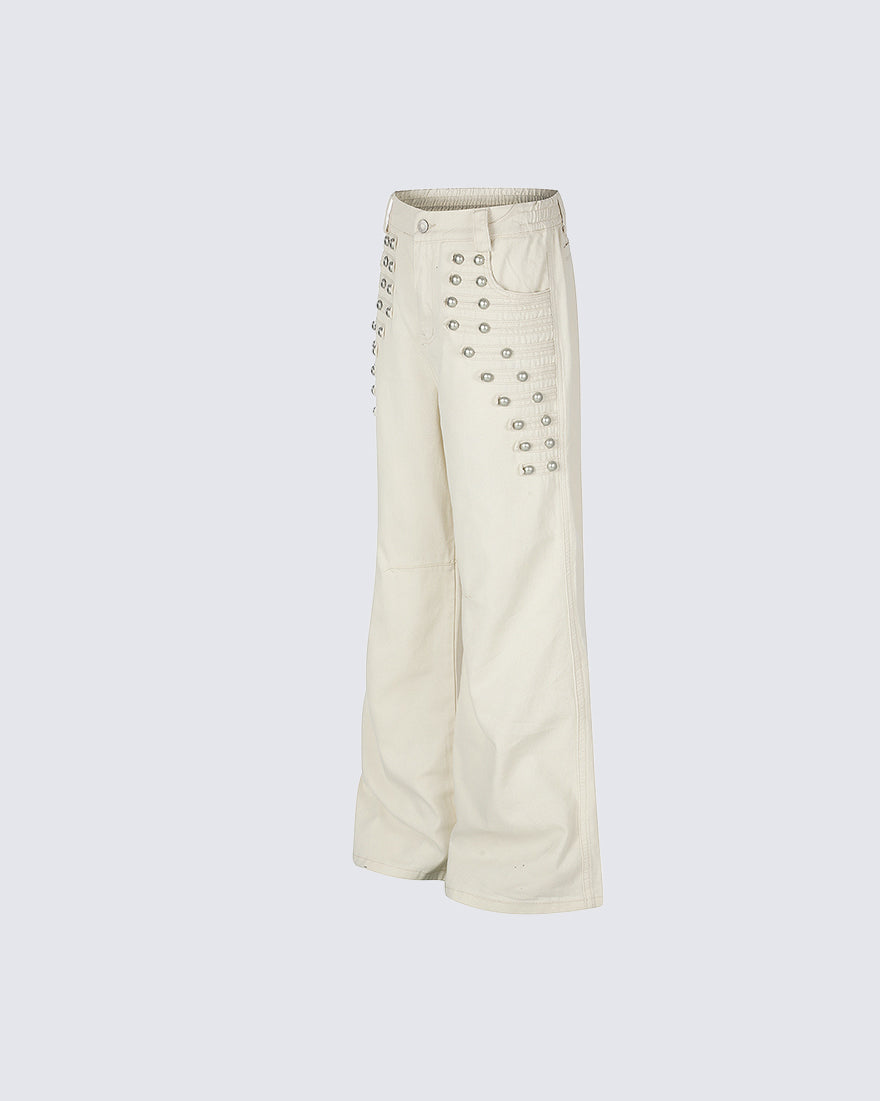GRYFT Y2K Washed Elastic Waist Jeans