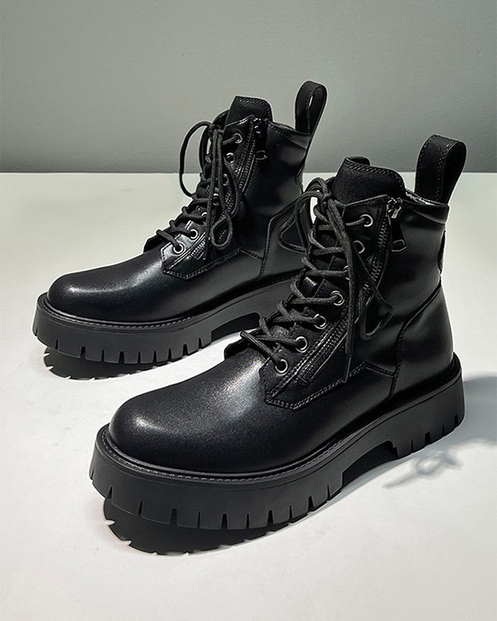 Side-Zip Workwear Martin Boots New