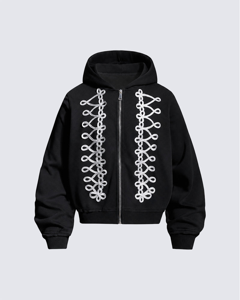 GRYFT Street Hip-Hop Heavyweight Zip Hoodie