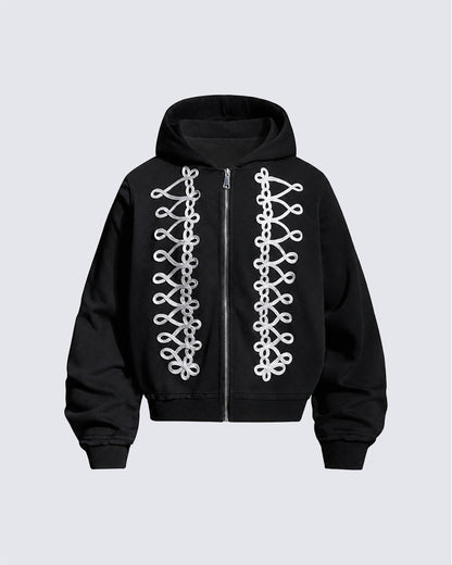 GRYFT Street Hip-Hop Heavyweight Zip Hoodie