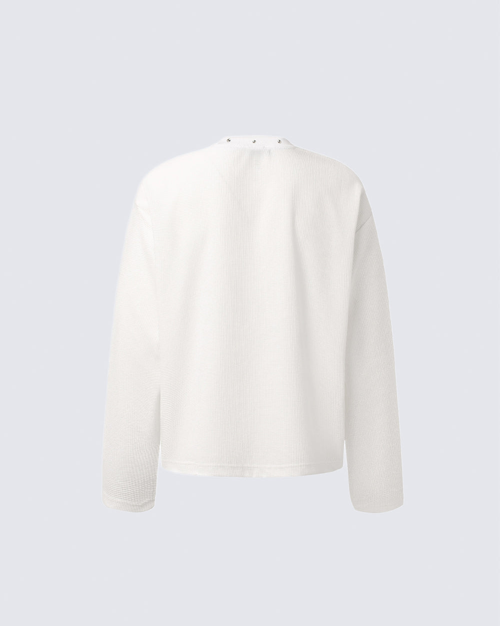GRYFT Street Newspaper Graphic Studded Long-Sleeve T-Shirt