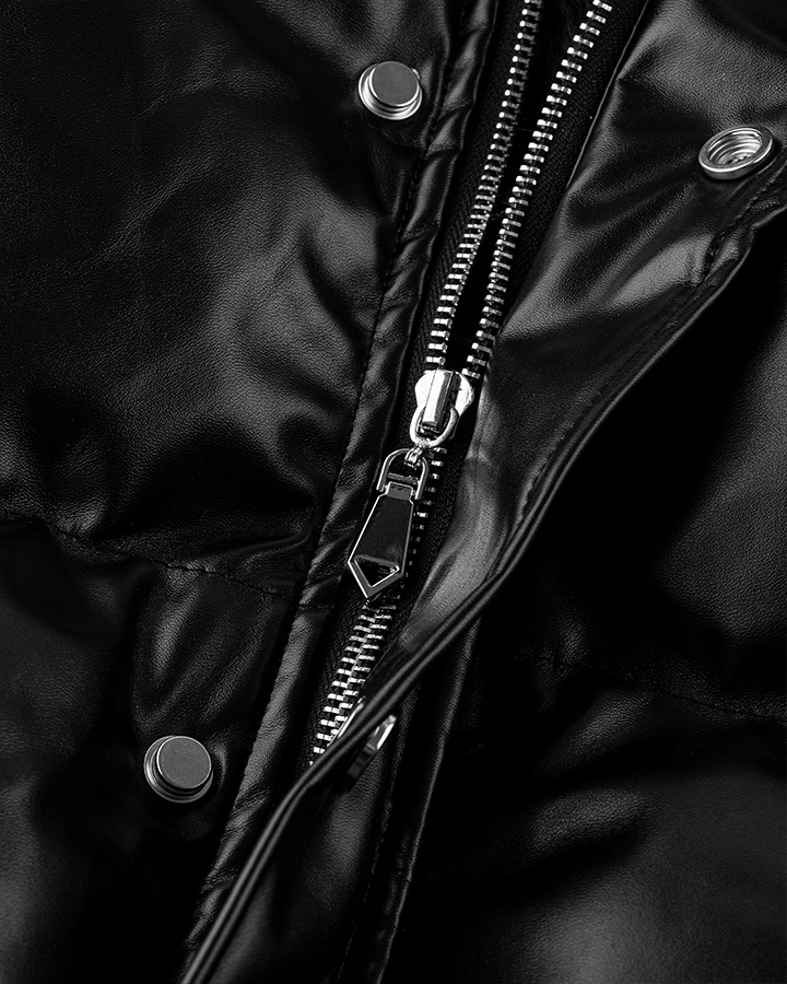 Puffer Jacket with Fur Trim