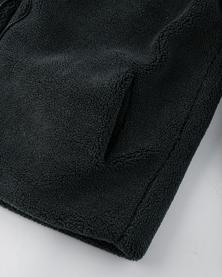 Fleece Hooded Padded Jacket