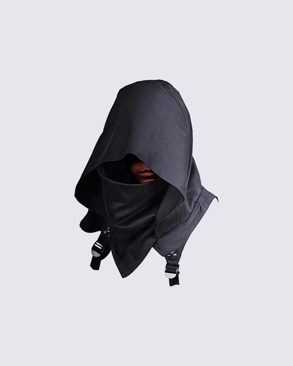 Techwear Detachable Hooded Face Cover Mask