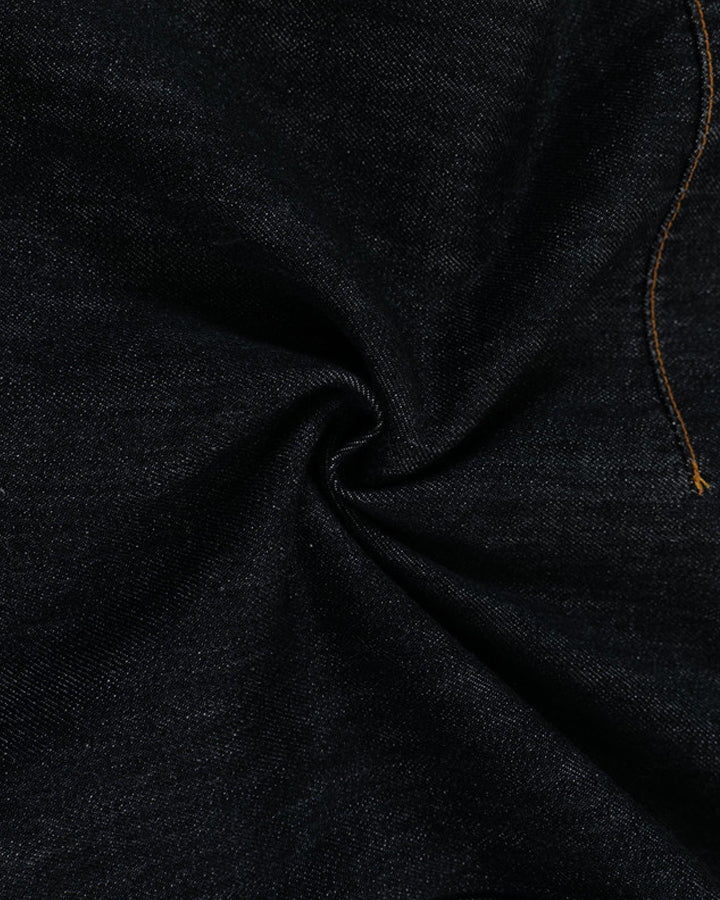 Curved Seam Denim Pants