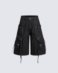 High-Street Drawstring Cargo Shorts