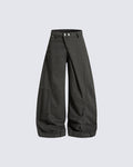 GRYFT Utility Washed Pleated Curve Jeans