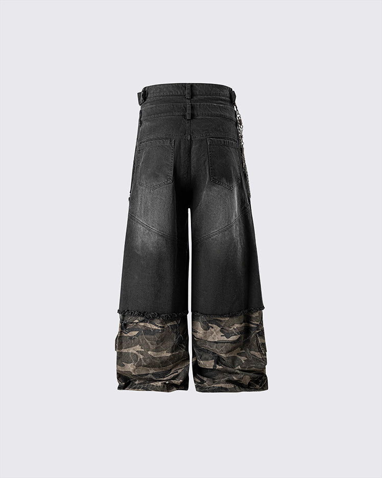 Camouflage Fleece-Lined Double-Belt Set