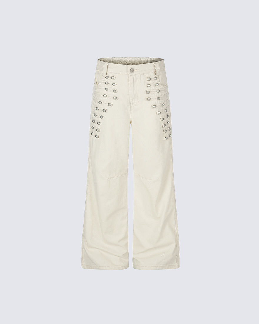 GRYFT Y2K Washed Elastic Waist Jeans