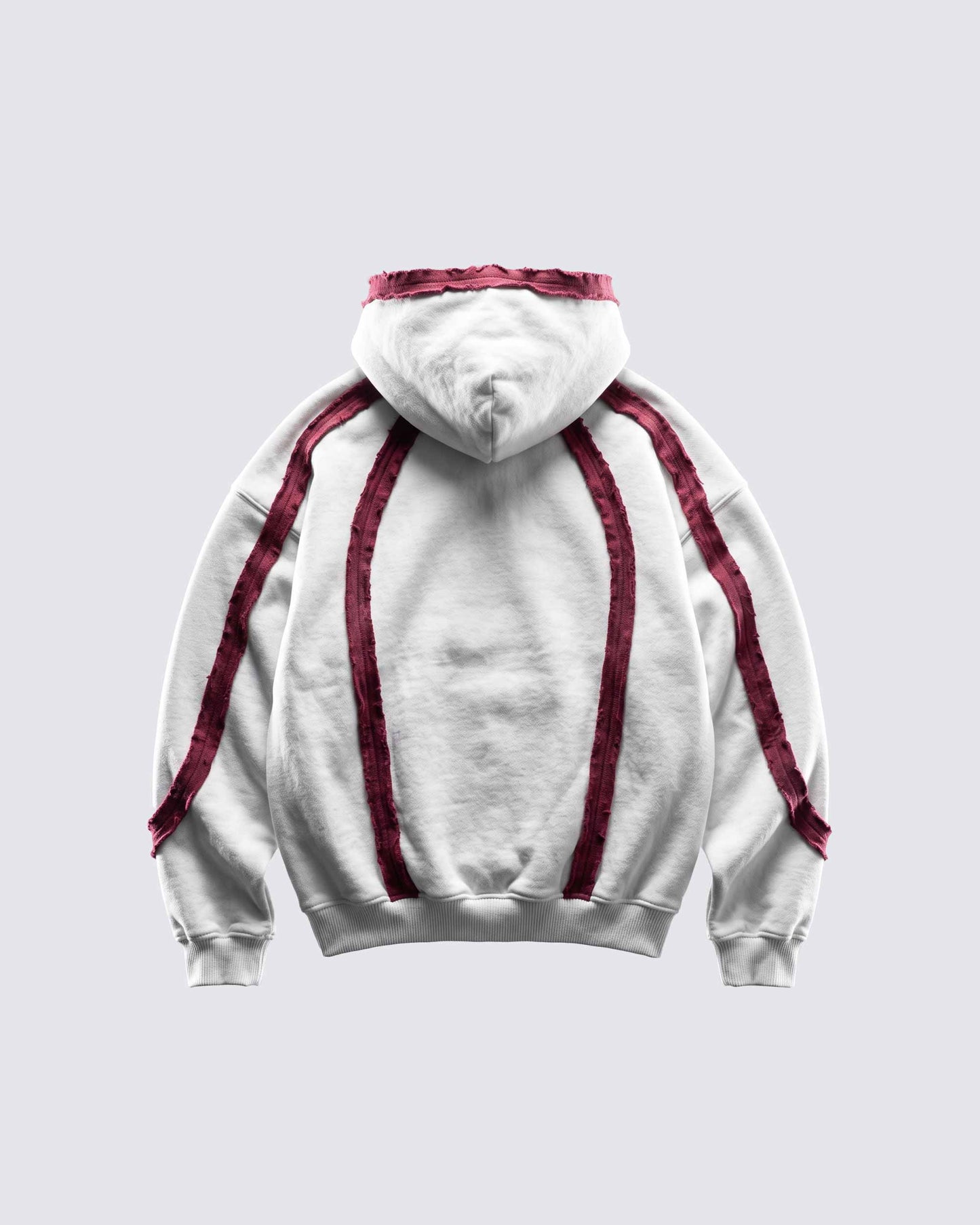 GRYFT SYMBIOTE Raw-Edge Contrast Zip-Up Hoodie