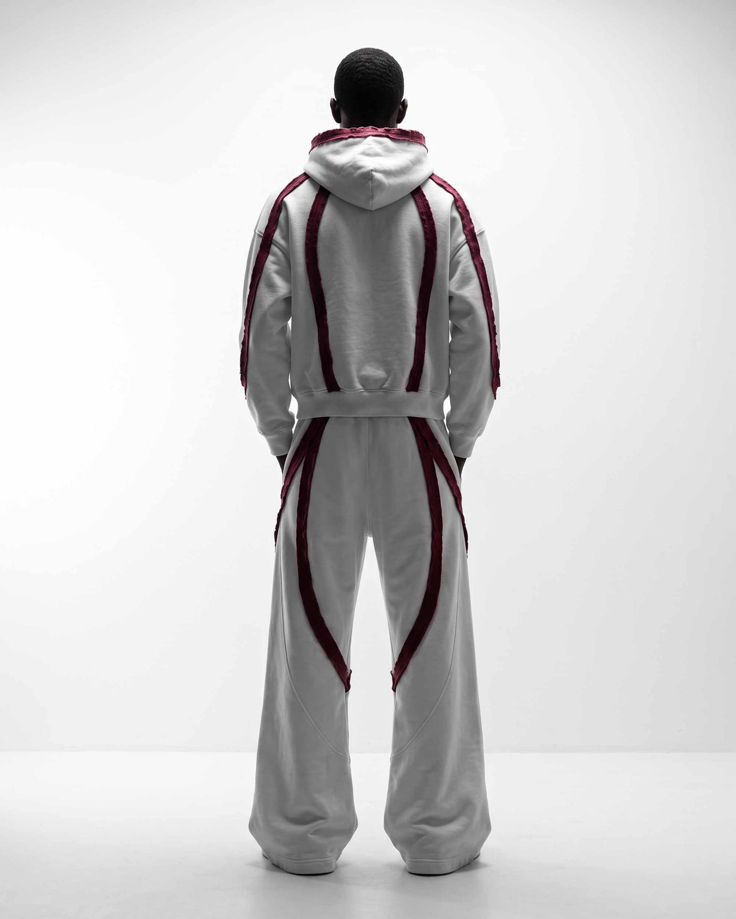 GRYFT SYMBIOTE Raw-Edge Contrast Zip-Up Hoodie