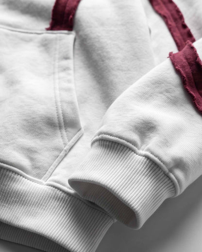 GRYFT SYMBIOTE Raw-Edge Contrast Zip-Up Hoodie