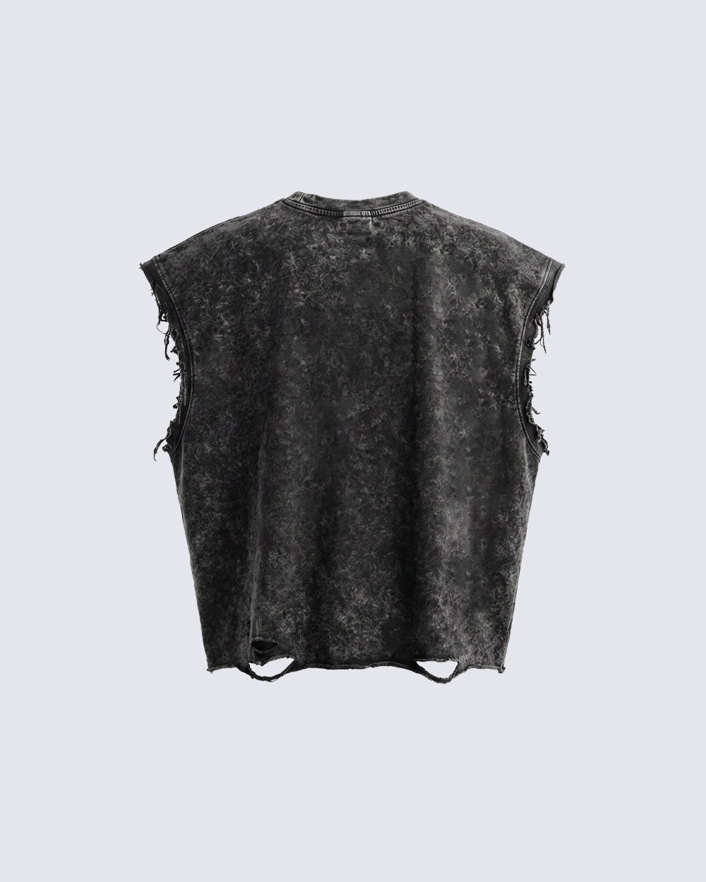 GRYFT Distressed Gothic Cross Graphic Vest