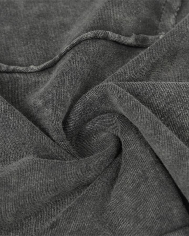 GRYFT Simple Washed Panel Seam Long-Sleeve T-Shirt