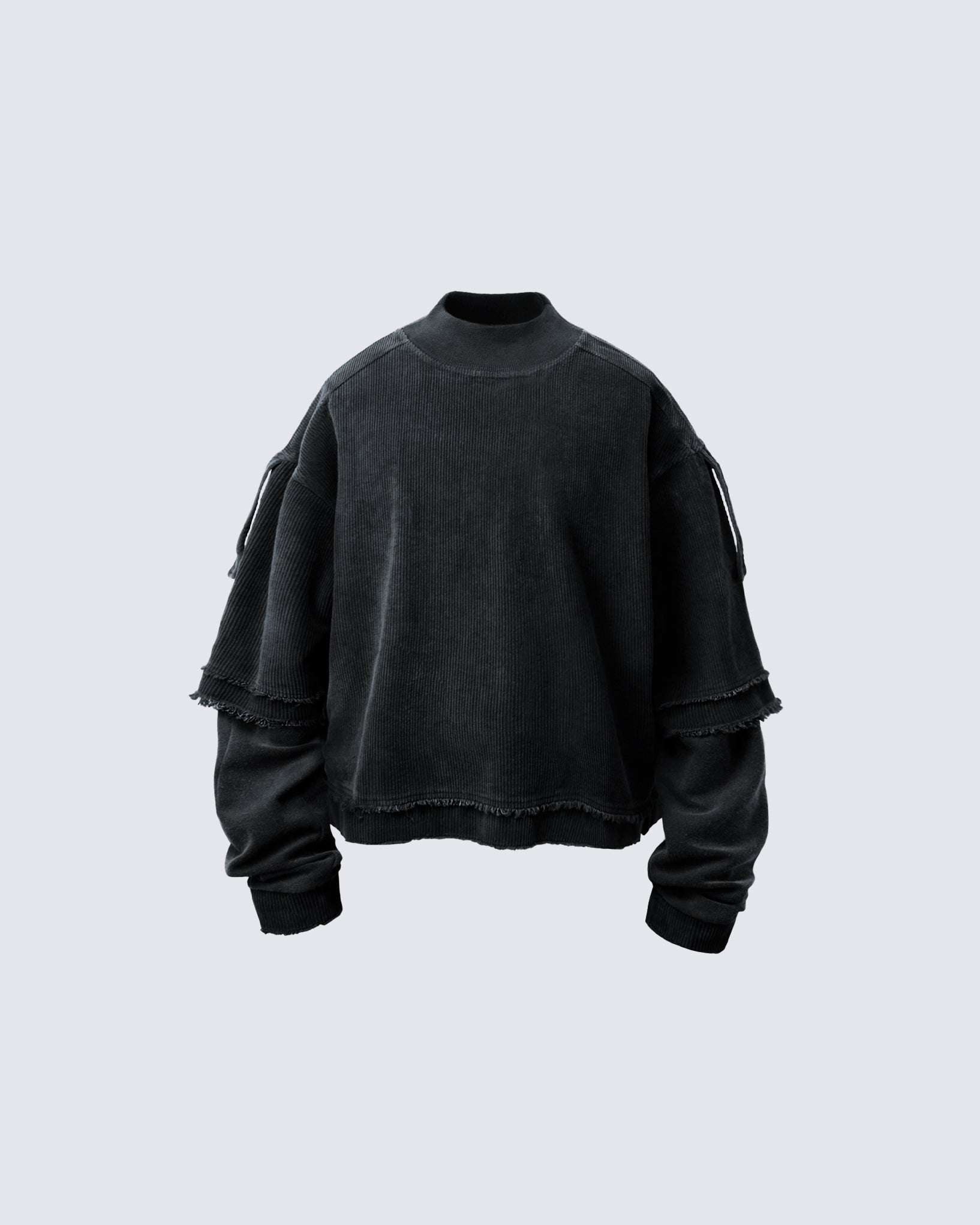 GRYFT Patchwork Distressed Sweatshirt