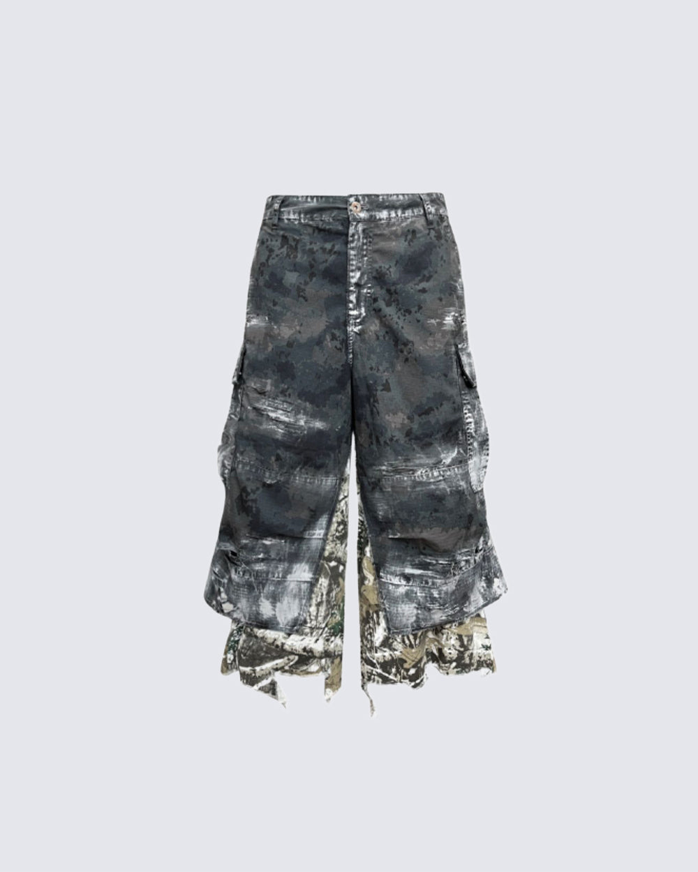 GRYFT Grunge Layered Shorts