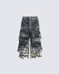 GRYFT Grunge Layered Shorts