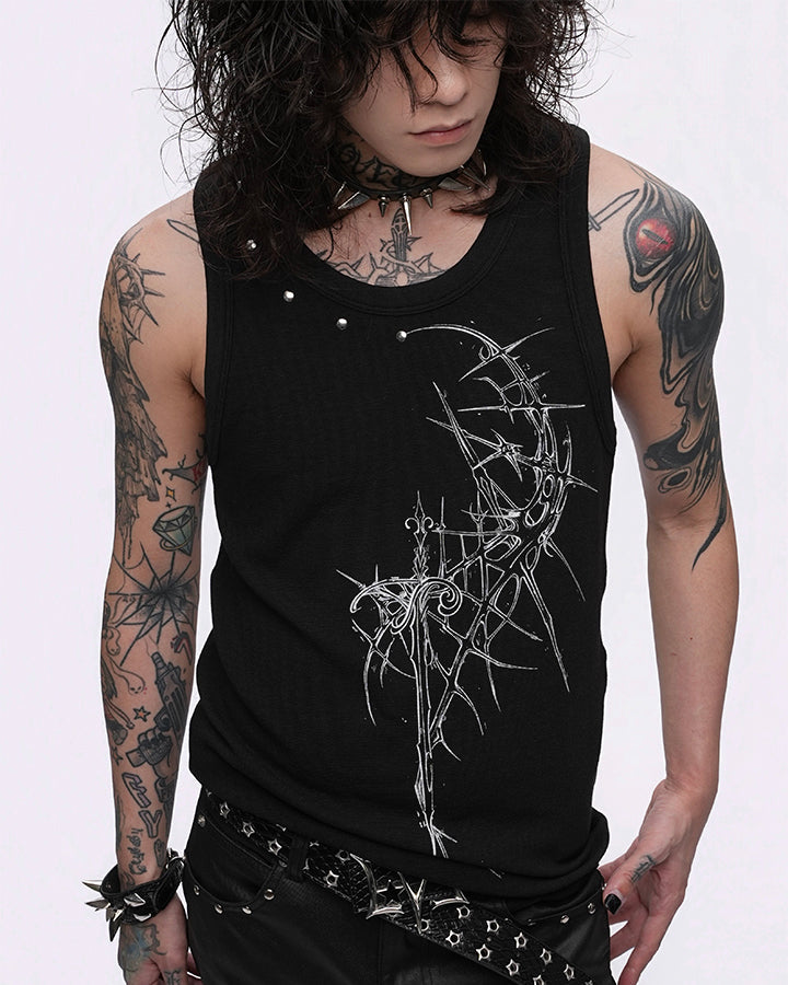 GRYFT Gothic Printed Vest