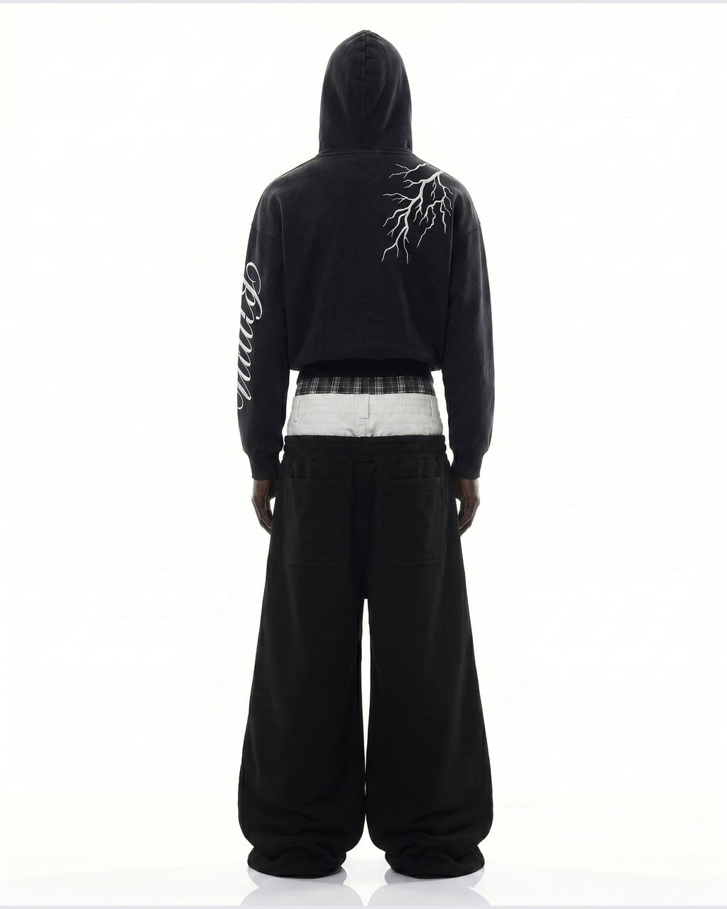 LIGHTNING Series | Layered Waist Wide-Leg Sweatpants