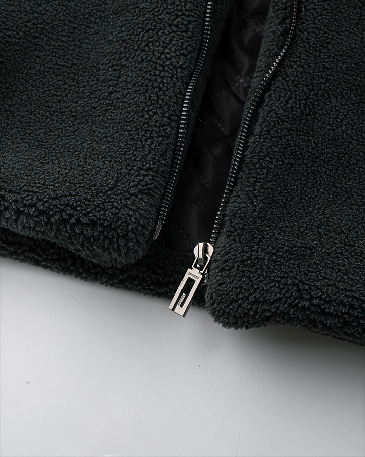 Fleece Hooded Padded Jacket