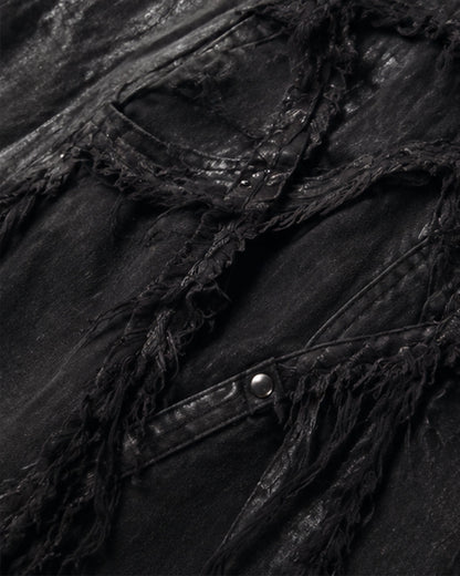 BARREN Series | Apocalyptic Pilgrimage Distressed Wide Shorts