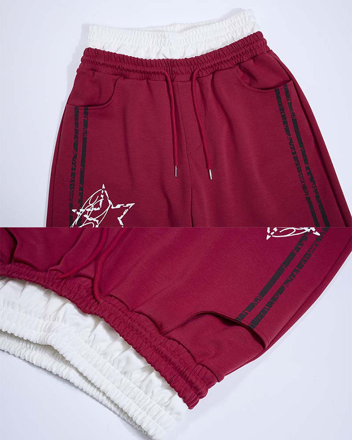 GRYFT Y2K Star Graphic Wide Leg Pants