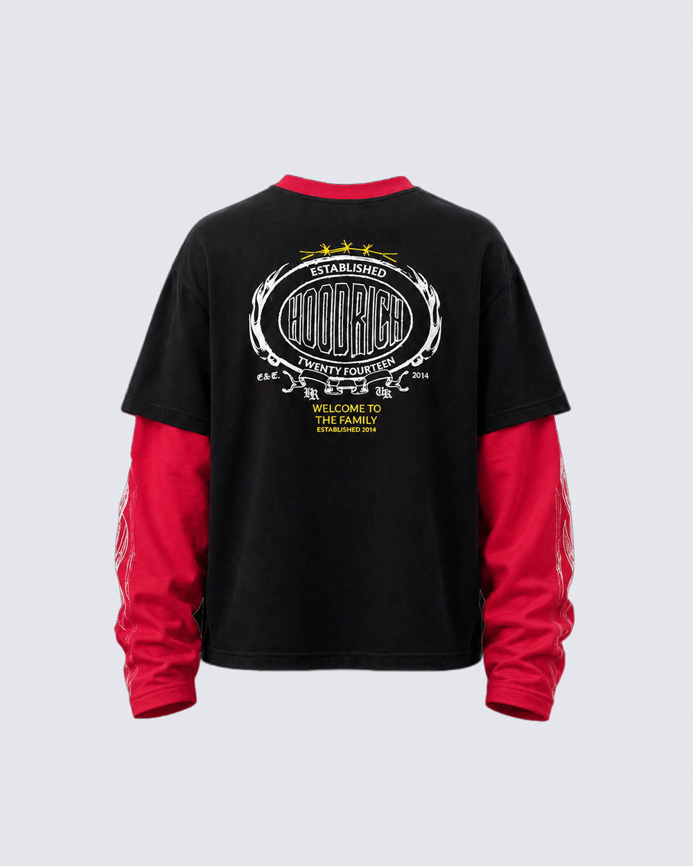GRYFT American Streetwear Layered Long Sleeve T-Shirt