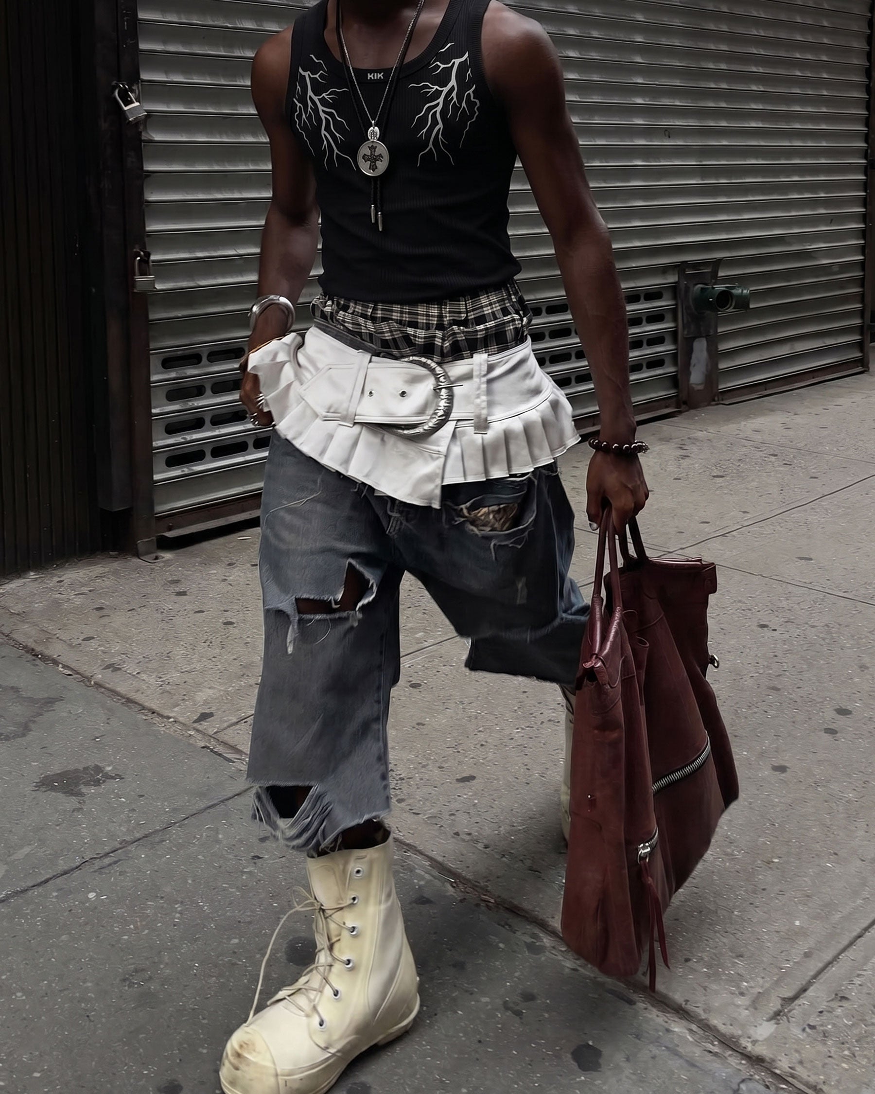 LIGHTNING Series | Street Style Ribbed Tank Top
