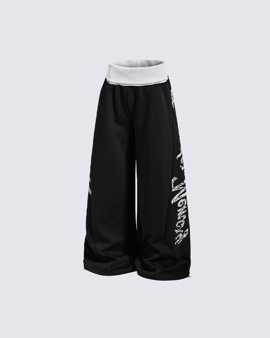 GRYFT American Streetwear Wide Leg Sweatpants