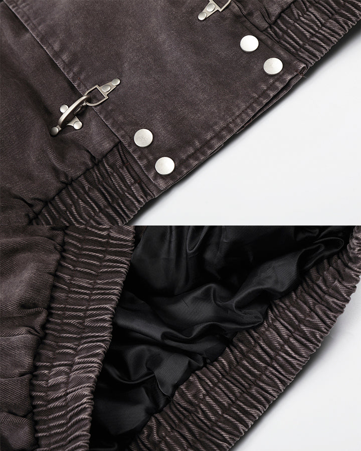 New Arrival Hooded Buckle Denim Jacket
