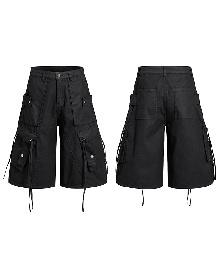 High-Street Drawstring Cargo Shorts
